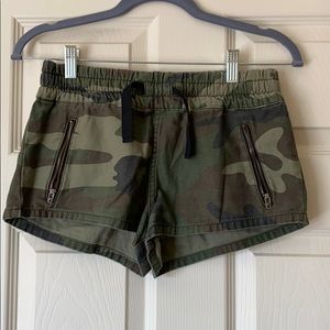Camo booty shorts